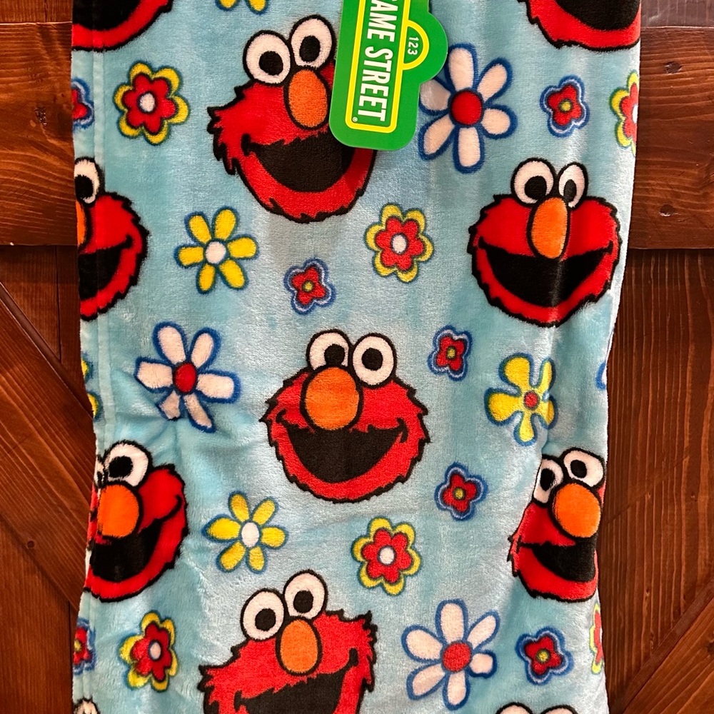Sesame Street Elmo Blue Fleece Blanket